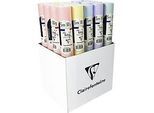 Geschenkpapier CLAIREFONTAINE Tiny Rolls, 20 Rollen, 500 × 35 cm, 90g/m², FSC® Papier, pastellfarben, sortiert