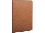 CLAIREFONTAINE Age Bag, Notizbuch mit Drahtheftung, Hardcover, DIN A5, 48 Blatt, 90 g/m², liniert, braun