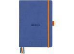 Rhodia Notizbuch Goalbook, 120 Blatt, DIN A5, 90 g/m², Hardcover, gepunktet, blau