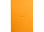 Rhodia Notizbuch, 32 Blatt, DIN A5, 90 g/m², liniert, orange
