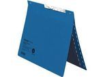 Pendelhefter Falken, Format A4, für bis zu 200 Blatt, Schlitzstanzung, Behördenheftung, Recycling-Karton, blau, 50 Stück