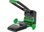Blocklocher NOVUS B 2200 re+new, für 2- & 4-fach Lochung, bis zu 200 Blatt, Auto-Papieranschlag, DIN-Arretierung, Vollmetall & Recycling-Kunststoff