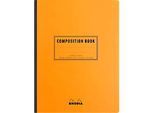Rhodia Composition Book Notizheft, 80 Blatt, DIN B5, 80g/m², Fadengebunden, kariert, orange