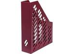 Stehsammler KARMA, DIN A4/C4, 100% Recyclingmaterial, B 76 x T 246 x H 315 mm, H vorne: 148 mm, öko-rot