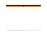 Schreibunterlage Rhodia, Wochenkalender, Leinenrücken, 60 Blatt mikroperforiert, A3 309 x 420 mm