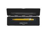 Caran d'Ache Kugelschreiber 849 COLORMAT-X, mit Slimpack, Metallclip, Druckmechanik, gelb