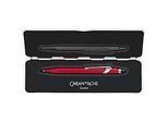Caran d'Ache Kugelschreiber 849 COLORMAT-X, mit Slimpack, Metallclip, Druckmechanik, rot