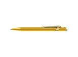 Caran d'Ache Druckkugelschreiber 849 Goldbar, mit Slimpack, Druckmechanik, Metallclip, gold