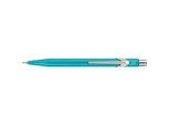 Druckbleistift CARAN D'ACHE 844 Colormat-X, 0,7 mm, Aluminium, Metallclip, Minenresevoir, Slimpack, türkisblau