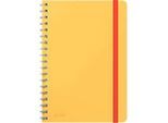 Collegeblock Leitz Cosy, DIN B5, kariert, spiralgebunden, 100 g/m² Papier, 80 Blatt, gelb
