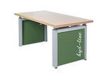 Arbeitstisch Bedrunka+Hirth Hydline, per Kurbel höhenverstellbar, bis 350 kg, Buche-Multiplex-Arbeitsplatte, B 1500 x T 750 x H 700-1100 mm