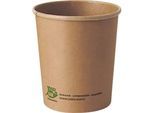 Suppenbecher Papstar pure, 940 ml, Ø 115 x 130 mm, 25 Stk., Frischfaser-Karton, kompostierbar, braun