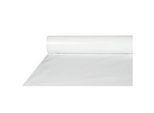 Tischdecke Papstar, L 50 m x B 800 mm, Stärke 45 μ, beidseitig verwendbar, wetterfest, abwaschbar, recycelbare LDPE-Folie, weiss, 6 Rollen