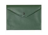 Dokumententasche FolderSys, schwarzer Druckknopfverschluss, Polypropylen, Format A5, grün, 10 Stück