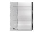 Leitz® Registermappe Recycle, A4, beschreibbar, Universalllochung, zu 100 % recycelbar, Kunststoff, schwarz, Taben 1-31