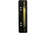 Heftstreifen Exacompta 425001B, Lochung 60 & 80 mm, L 150 x B 35 mm, Kunststoff & Metall, schwarz, 100 Stück