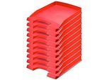LEITZ® Ablagekorb Plus 5237, DIN A4, 10 Stück, rot