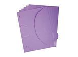 Dokumentenmappe TARIFOLD Smartfolder, Format A4, für bis zu 80 Blatt, Karton, violett, 6 Stück