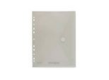 Sichttasche FolderSys FolderGreen®, A4 Hochformat, 0,20 mm, mit Abheftstreifen & Klettverschluss, B 238/218 x H 310 mm, 100 % PCR-PP, transparent, 10 Stück