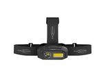 LED-Stirnlampe Ansmann HD800RS, 800 Lumen, 80 m Reichweite, bis zu 10 h, Gestensteuerung, flexibles Stirnband, B 82 × T 41,5 × H 52 mm, schwarz