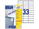 AVERY Zweckform Universal-Etiketten 3421, ultragrip, 70 x 25,4 mm, 3300 Stück