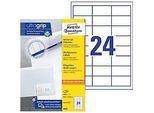 AVERY Zweckform Universal-Etiketten 3658, ultragrip, 64,6 x 33,8 mm, 2400 Stück