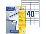 AVERY Zweckform Universal-Etiketten 3657, ultragrip, 48,5 x 25,4 mm, 4000 Stück