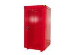 Gasflaschencontainer BAUER GFC-B M0, B 1090 x T1185 x H 2205, für 9 Gasflaschen, feuerbeständig, abschliessbar, rot