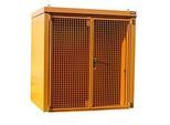 Gasflaschencontainer BAUER GFC-B M2, B 1570 x T 2125 x H 2265, für 35 Gasflaschen, feuerbeständig, abschliessbar, orange