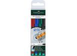 Marker Faber-Castell Multimark, 4er-Set, F, permanent