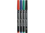 Folienschreiber Universalstift, M, WF, sortiert,4er-Set