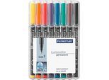 STAEDTLER Universalstift Lumocolor®, farbsortiert, 8er Set, F, WF