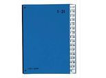 PAGNA Pultordner Color 1 - 31, auch für Überformate, numerisch, Polypropylen, blau