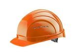 Schutzhelm EuroGuard I/79 4-G, Hochdruck-Polyethylen, DIN EN 397, orange, mit 4-Punkt-Gurtband, Belüftung