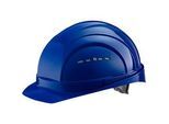 Schutzhelm EuroGuard I/79 4-G, Hochdruck-Polyethylen, DIN EN 397, blau, mit 4-Punkt-Gurtband, Belüftung