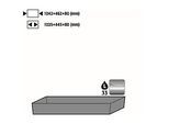 Bodenauffangwanne STAWA-R für asecos Sicherheitsschränke der Q30, Q90 und S90 Serie, Edelstahl 1.4016, B 1042 x T 507 x H 86 mm, 33 l