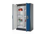 Sicherheitsschrank Typ 90 asecos Q-CLASSIC-90, Flügeltüren, Front Enzianblau, B 1193 x T 615 x H 1953 mm