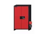 Sicherheitsschrank Typ 90 asecos Q-CLASSIC-90, Flügeltüren, Front Verkehrsrot, B 1193 x T 615 x H 1953 mm