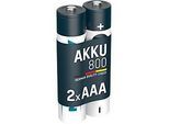 NiMH-Akku MaxE Micro AAA, 800 mAH, 2 Stück