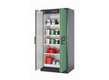Sicherheitsschrank Typ 90 asecos Q-CLASSIC-90, Flügeltüren, Front Resedagrün, B 893 x T 615 x H 1953 mm