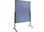Moderationswand Legamaster PREMIUM PLUS klappbar, Textil, blaugrau