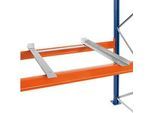 Schulte Lagertechnik Containerauflagen-Set für Palettenregale, B 800 x T 1100 mm, für Holmtiefe 50 mm, verzinkt