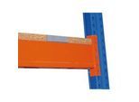 Schulte Lagertechnik Spanplatten-Ebene für Palettenregale, Stärke 38 mm, B 3300 x T 1100 mm, für Holmtiefe 50 mm, aufgelegt, inkl. Zentrierblechen