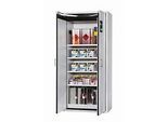 Sicherheitsschrank Typ 90 asecos S-CLASSIC-90, Flügeltüren, Front Lichtgrau, B 896 x T 616 x H 1968 mm