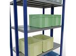 SCHULTE Lagertechnik - Stecks.Doppelgrundr. Typ 250 kg - 2000x1000x2x300 mm, 10 Böden