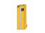 Sicherheitsschrank Typ 90 asecos S-PHOENIX-90, Falttür mit Türfeststellanlage, Anschlag links, Front Sicherheitsgelb, B 596 x T 616 x H 1968 mm