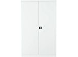 Stahlschrank, H 1950 x B 1200 x T 420 mm, weiss 9016