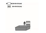 Bodenauffangwanne Standard für asecos Sicherheitsschränke der S-30 und K-30 Serie, Edelstahl 1.4301, B 528 x T 502 x H 120 mm, 27 l