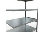 Schulte Lagertechnik Fachbodenregal-Stecksystem MULTIplus 250, Anbauregal, Längenriegel, 2500x1300x800 mm, 6 Böden, verzinkt