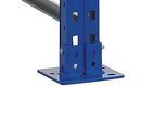 Schulte Lagertechnik Fussplatte für Stütze für Ständer S610-M18 und S610-M18-U, B 145 x T 155 mm, Stärke 6 mm